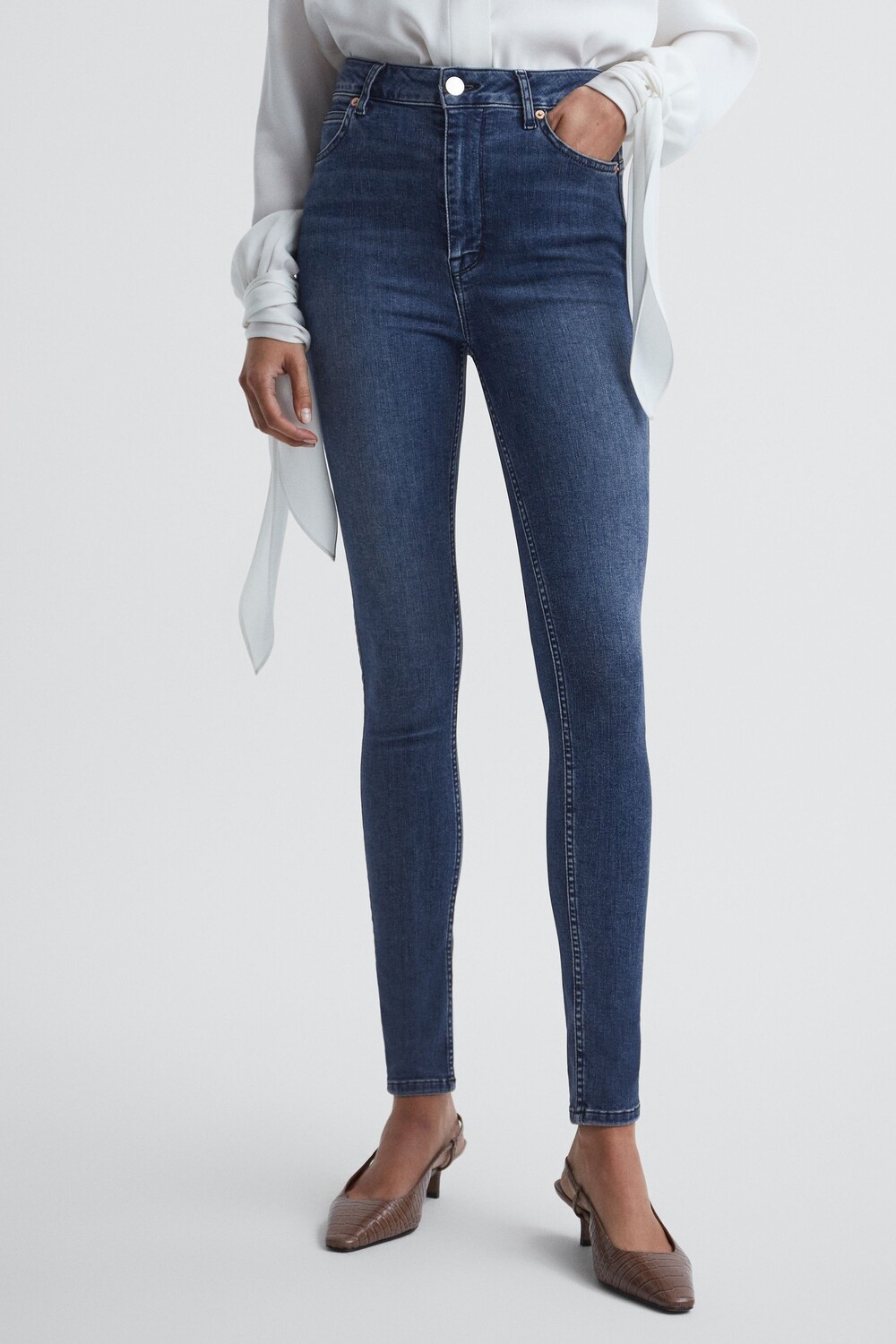 

Джинсы скинни с завышенной талией Garcia Contour Reiss, черный