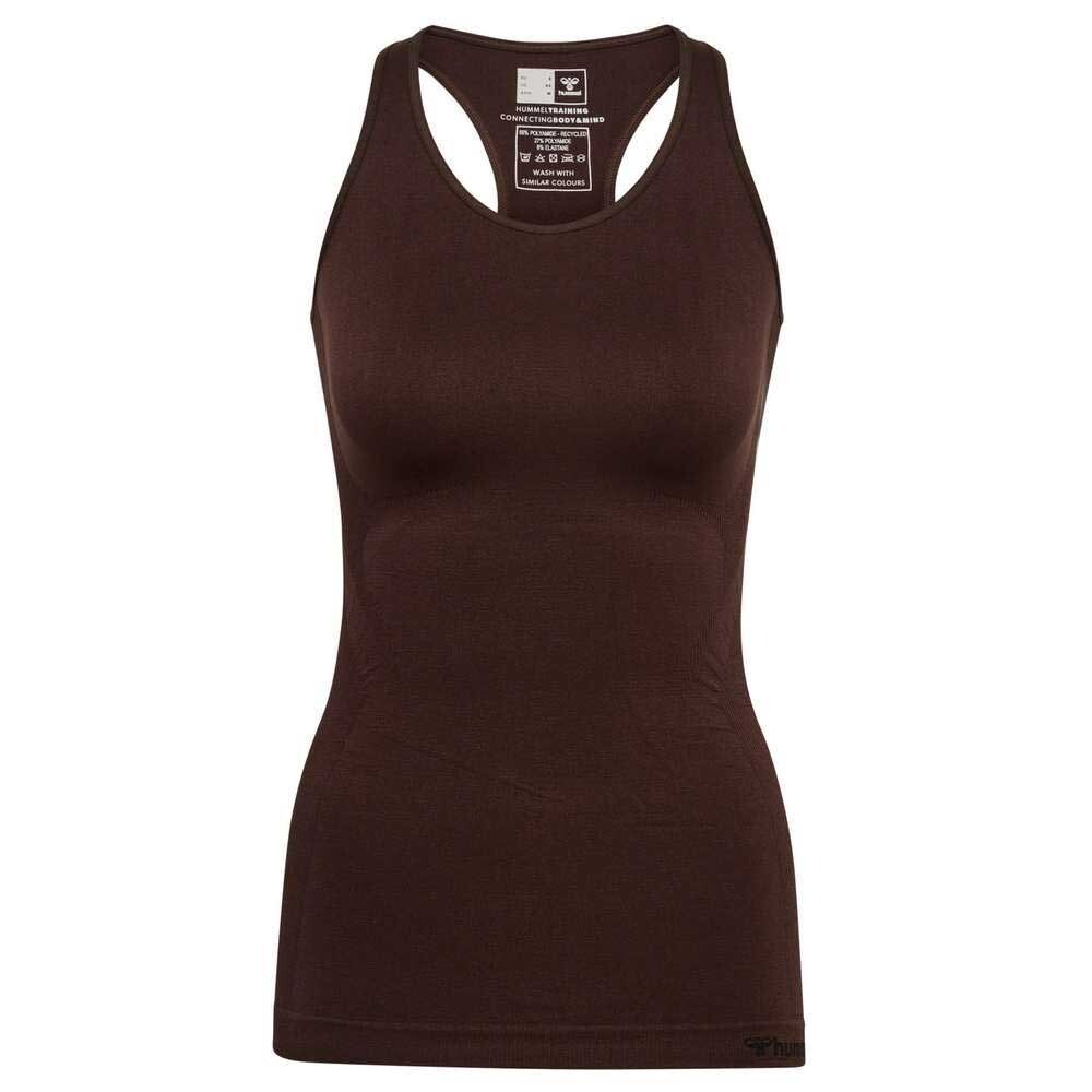 

Футболка без рукавов Hummel TIF Seamless, коричневый