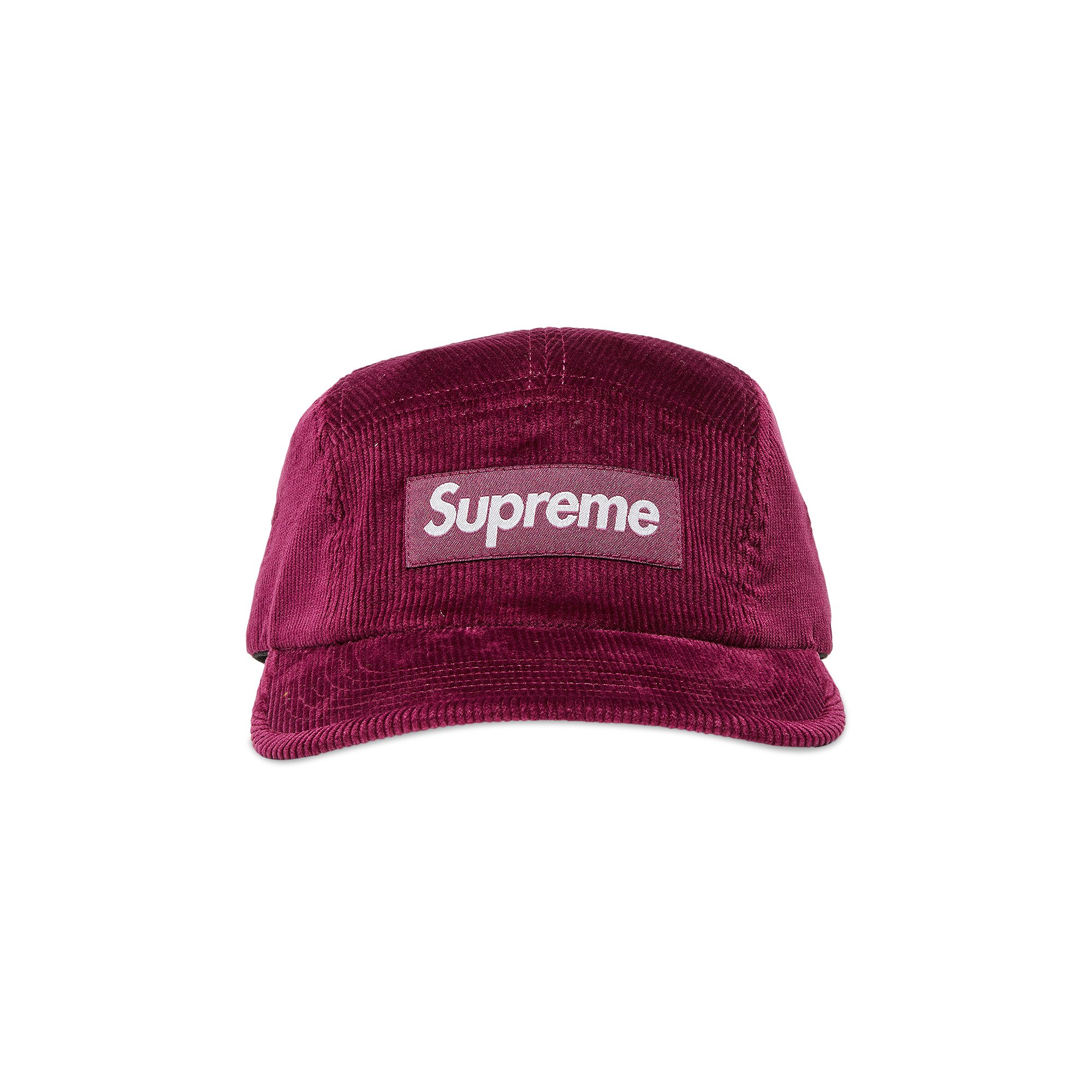 Вельветовая кепка Supreme Camp Пурпурный