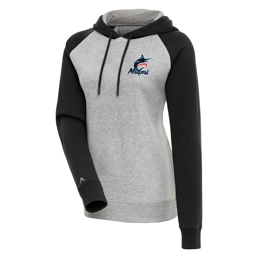 

Пуловер с капюшоном Antigua Miami Marlins, серый