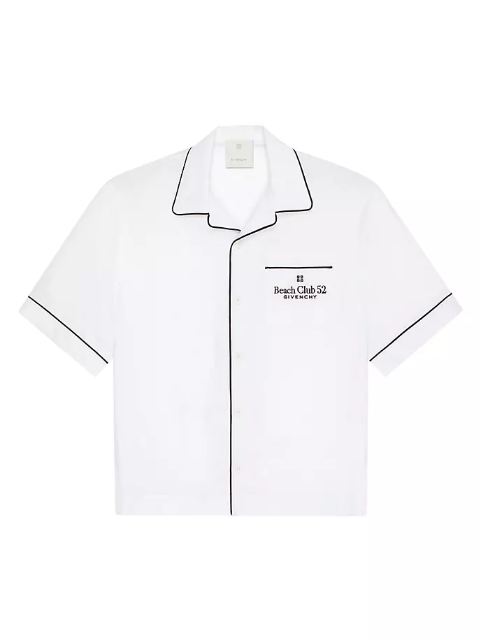 

Гавайская рубашка из льна Givenchy, белый