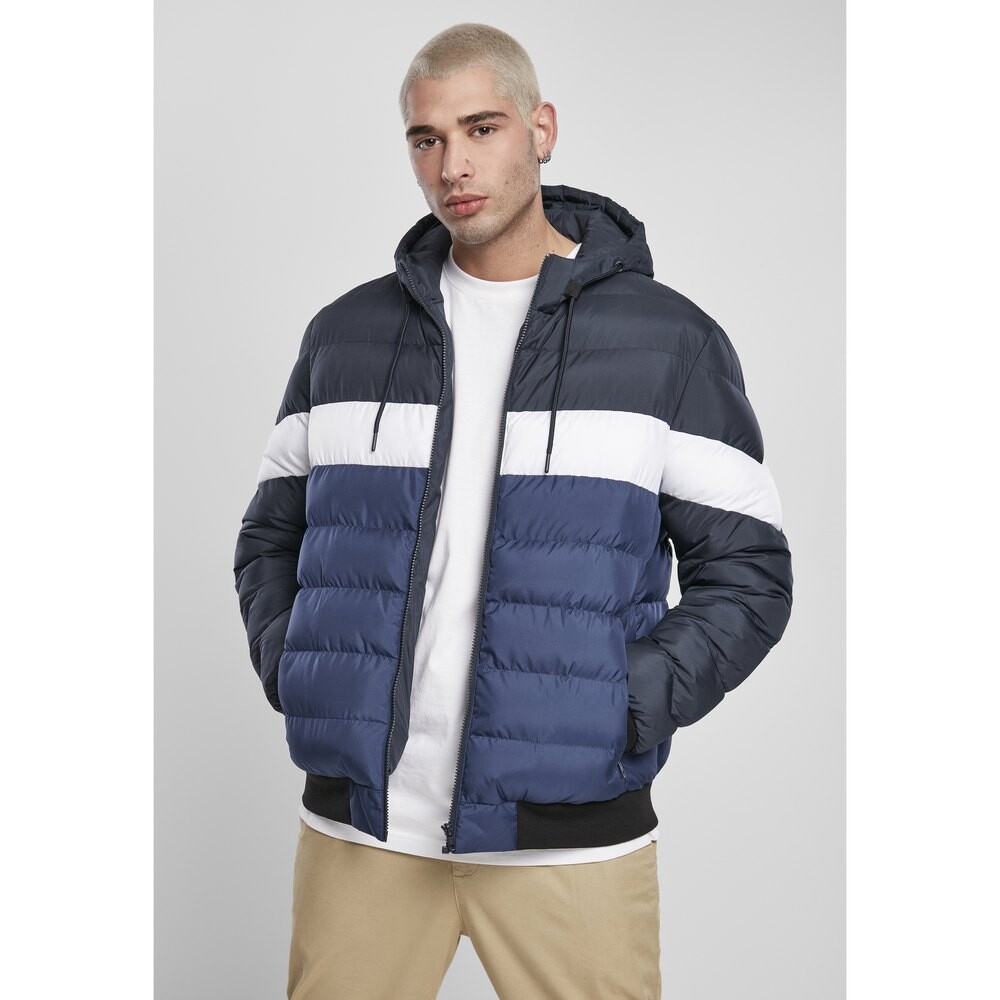 

Куртка Urban Classics Colorblock Bubble, синий