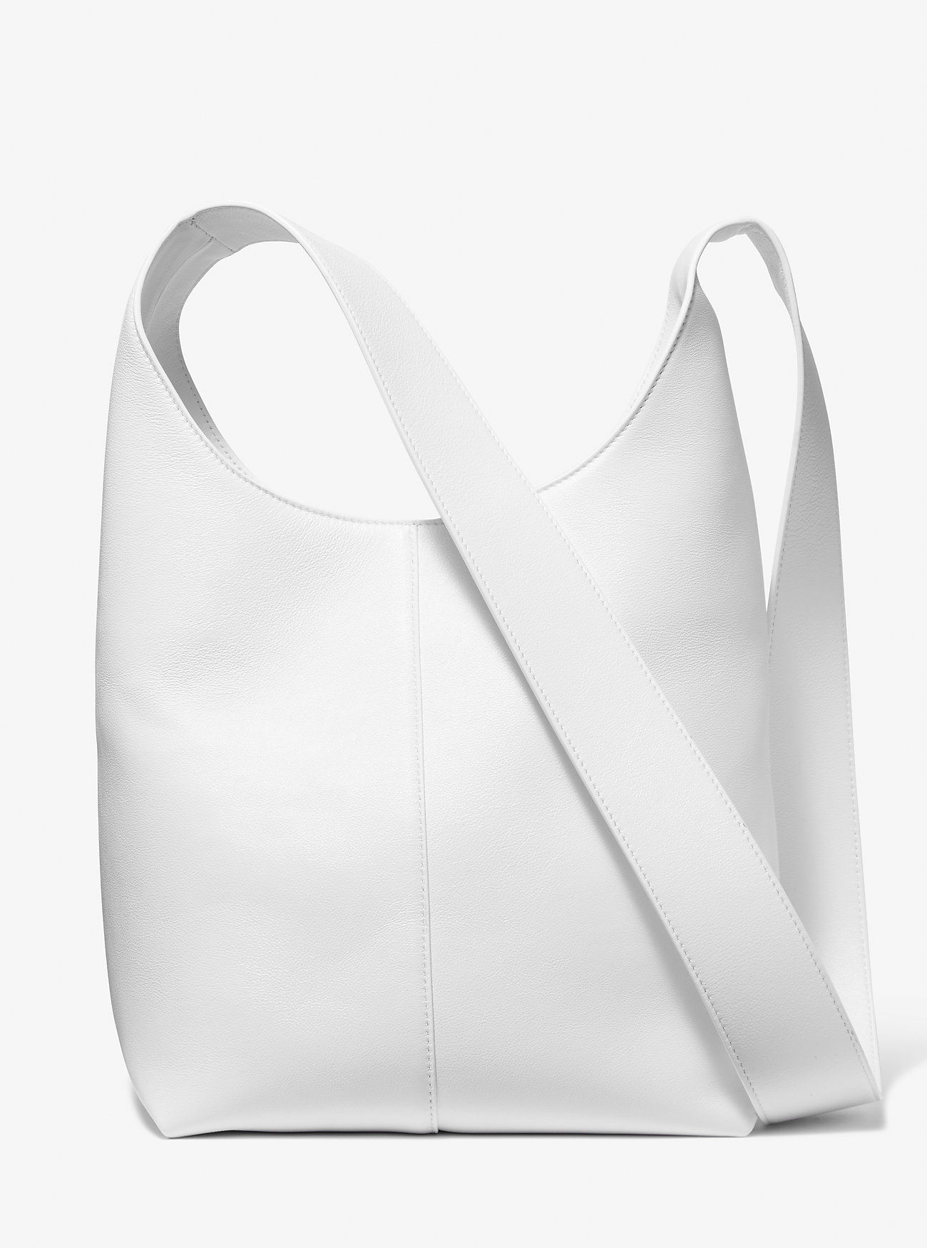 Кожаная сумка-хобо Dede среднего размера Michael Kors, белый