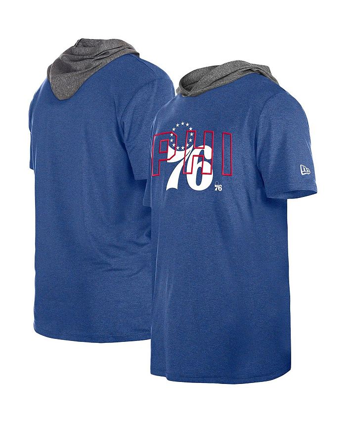 

Мужская футболка с капюшоном Royal Philadelphia 76ers Active New Era, синий