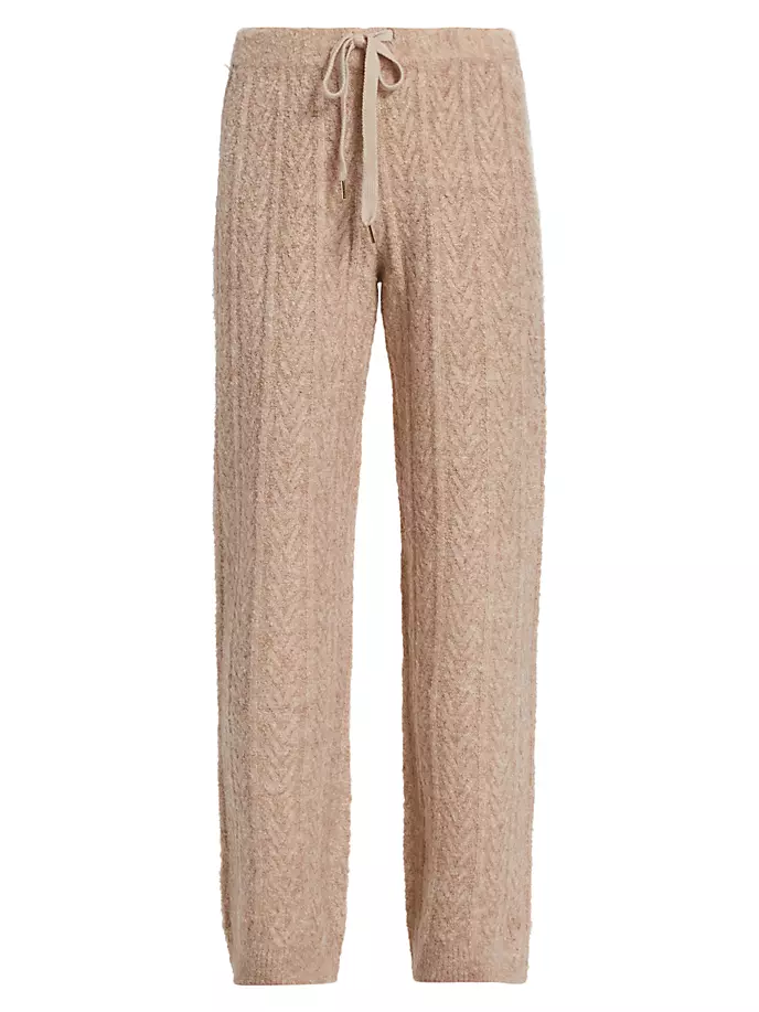 

Спортивные штаны вязанной вязки с завязками Stellae Dux, цвет camel heather