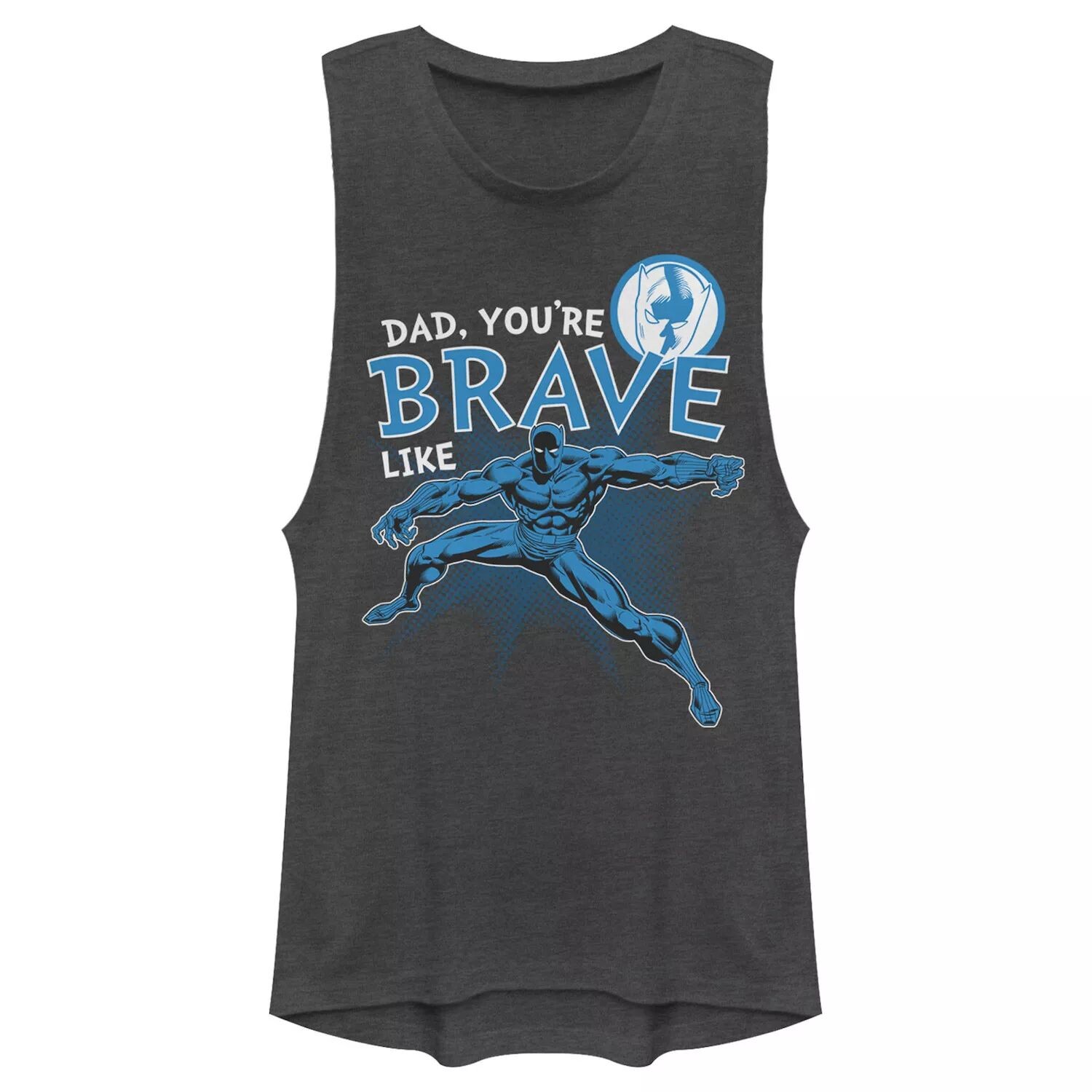 

Майка для юниоров Marvel Black Panther Brave Dad День отца Muscle Tank Licensed Character