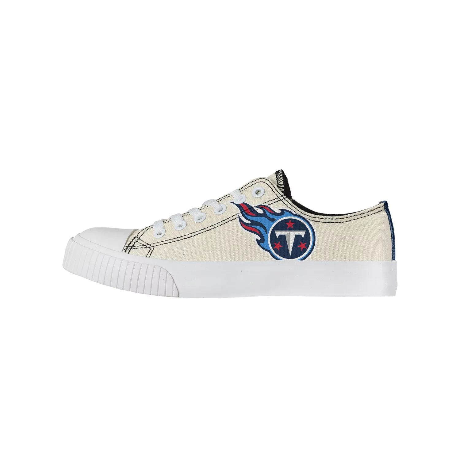 Женские низкие парусиновые туфли FOCO кремового цвета Tennessee Titans