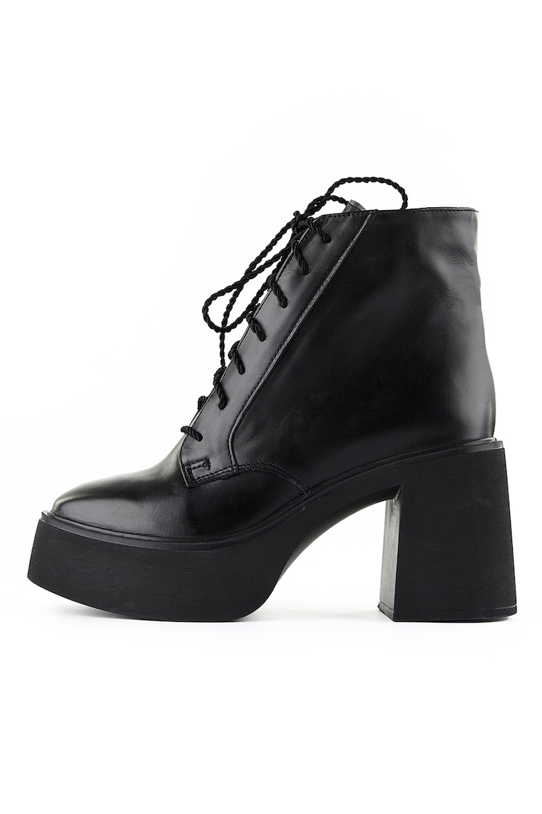 Кожаные ботинки Zayra на массивном каблуке Essteffa, черный