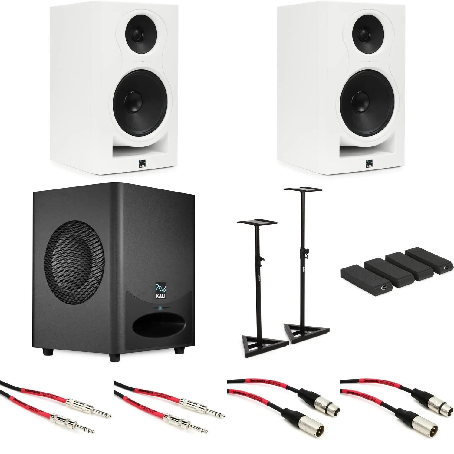 

Kali Audio IN-8 V2 — студийный комплект с 8-дюймовым активным монитором — белый