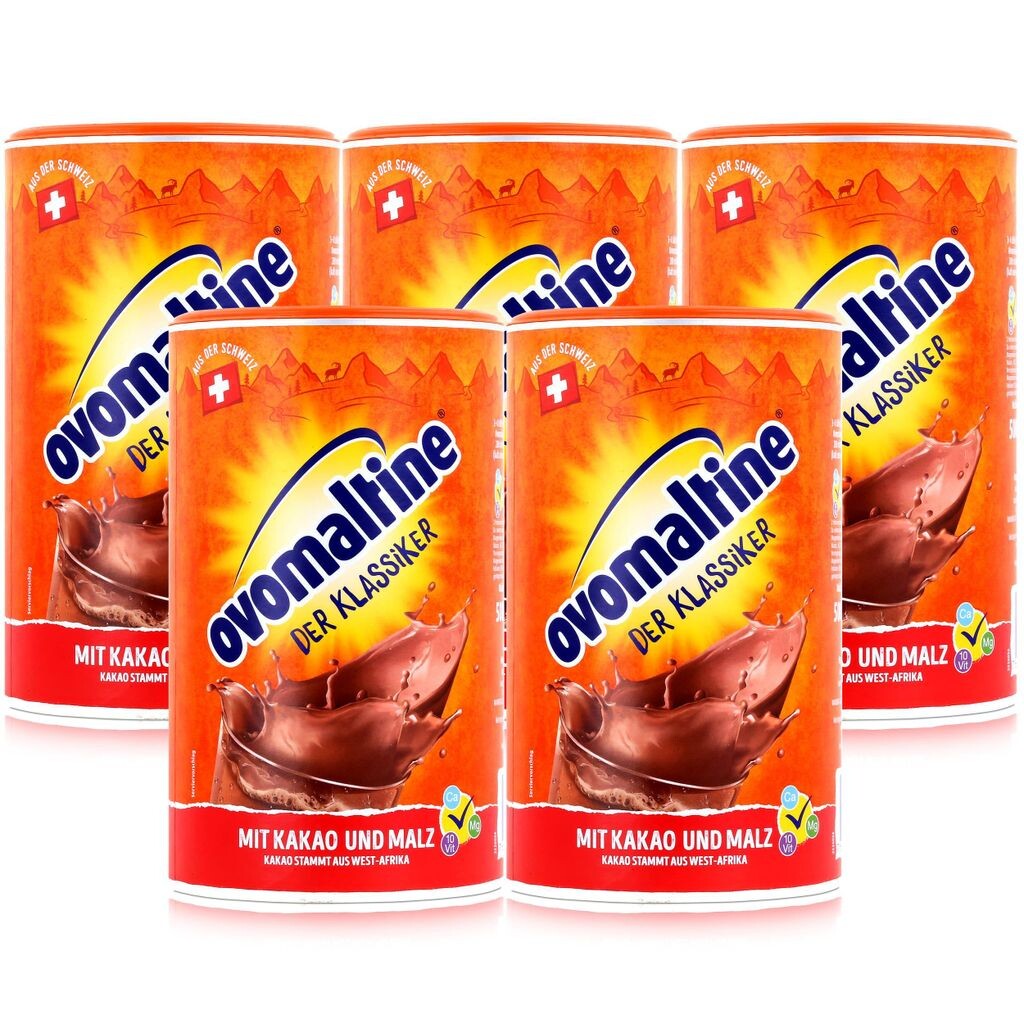 

Ovaltine классический солодовый напиток порошковый 500г с какао (5 шт. в упаковке) Wander