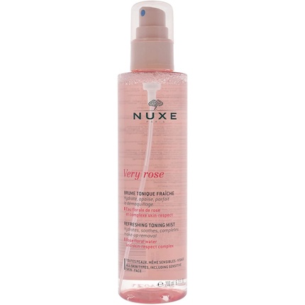 Освежающий тонизирующий спрей Very Rose 200 мл, Nuxe кремообразное молочко для снятия макияжа 200 мл nuxe very rose