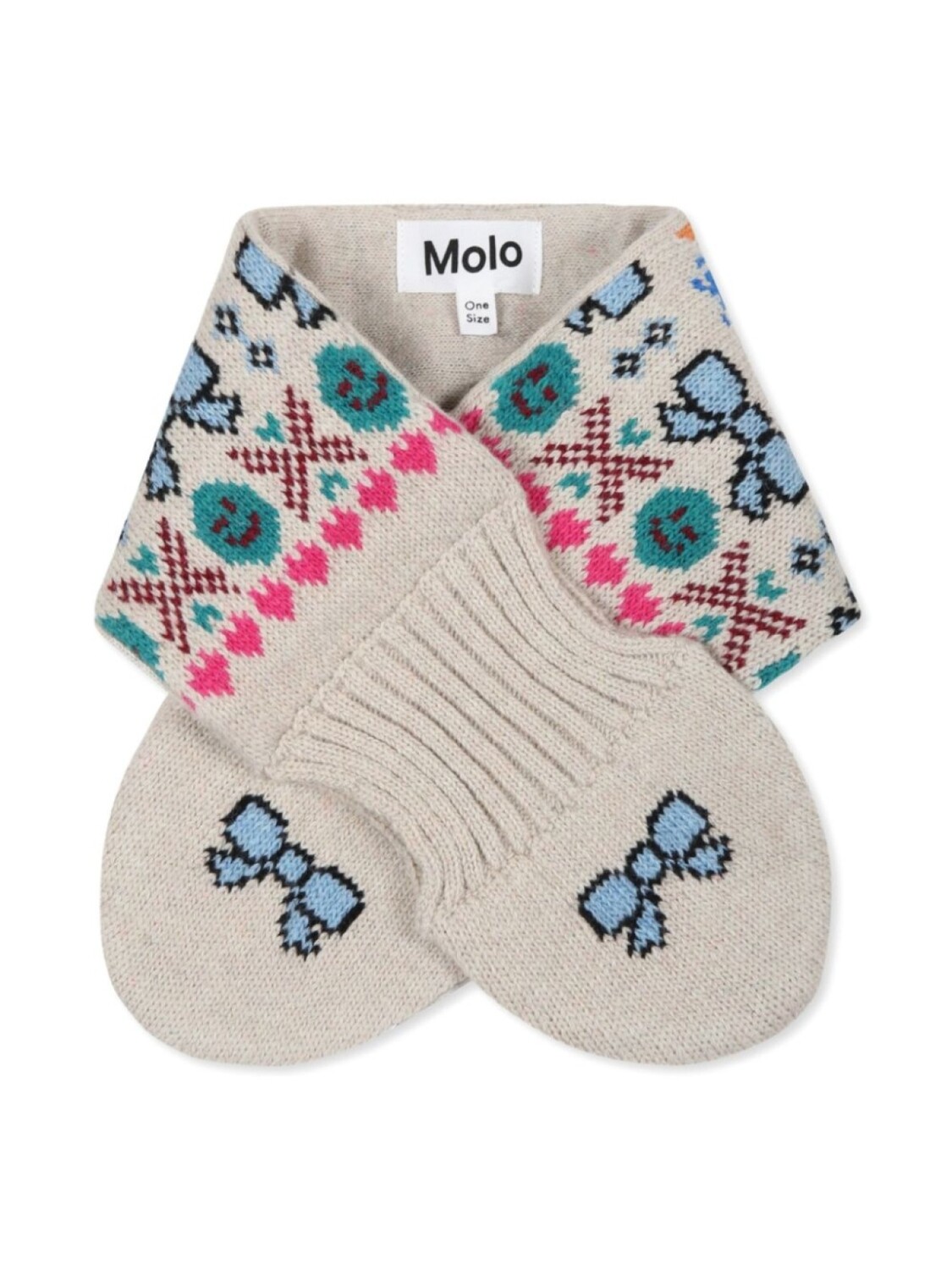 

Шарф Kiki Pixel Molo, нейтральный цвет