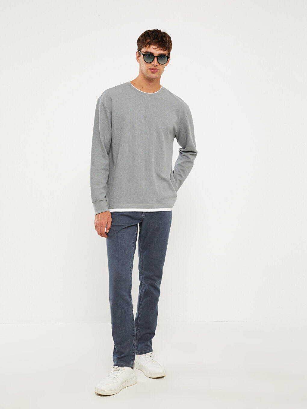

Мужские джинсовые брюки 750 Slim Fit LCW ECO, светло-голубое родео, Синий