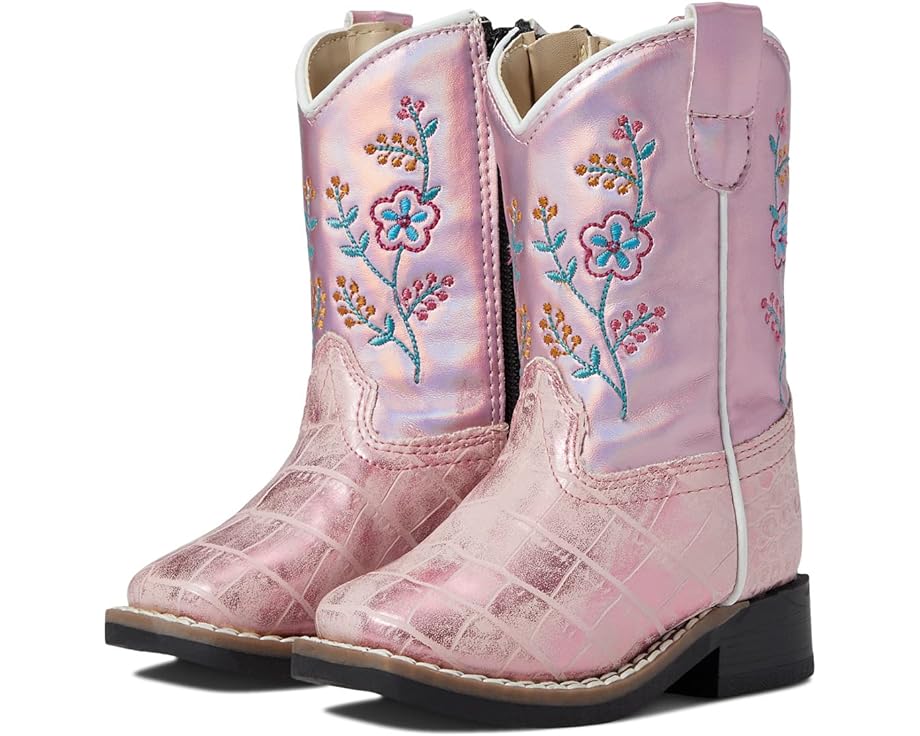 

Ботинки Old West Boots Pink Croc, цвет Antique Pink Croco Foot/Shiny Pink Shaft