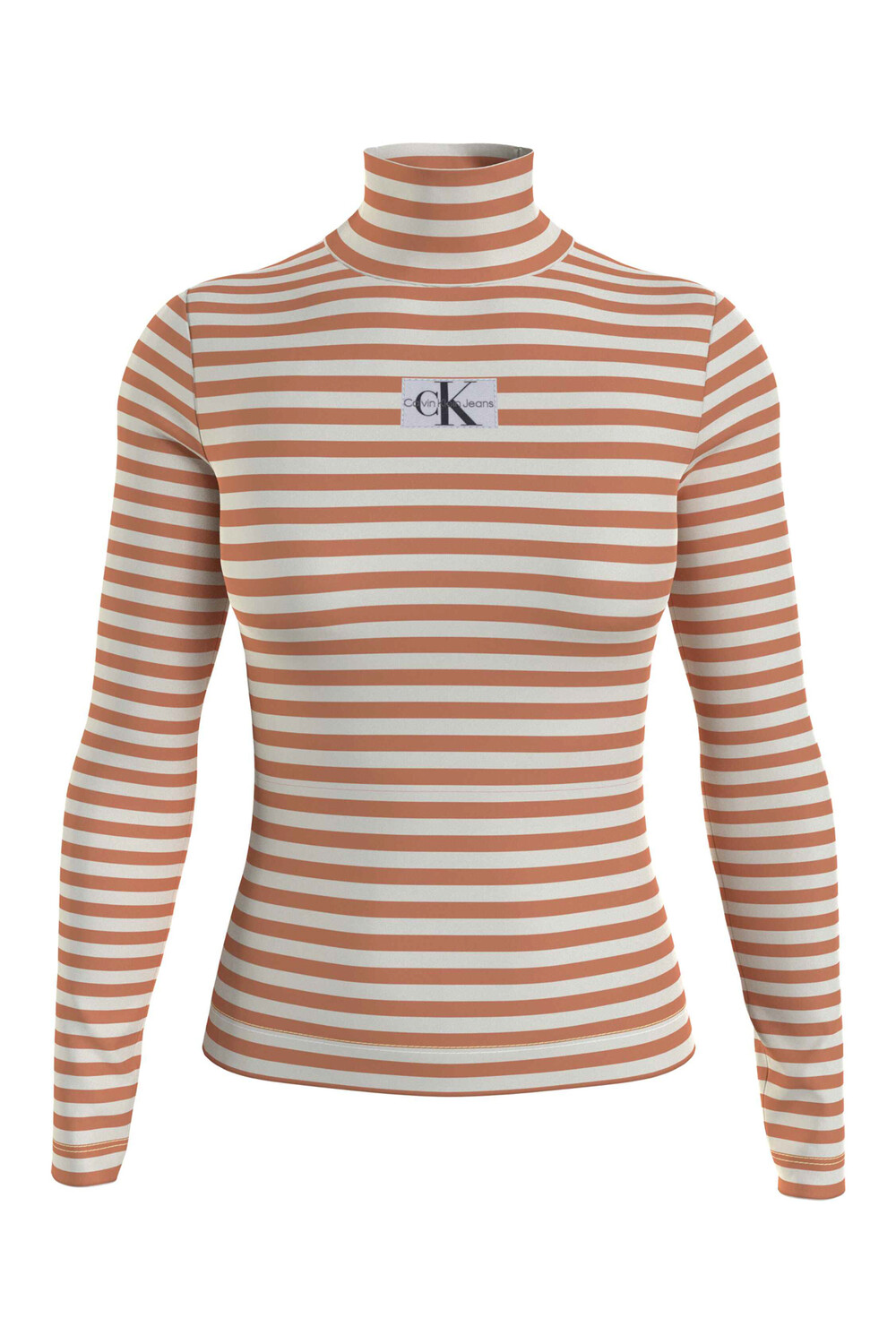 

Футболка Женская/Девочка Цвет Слоновой Кости/Тропический Оранжевый Calvin Klein, оранжевый