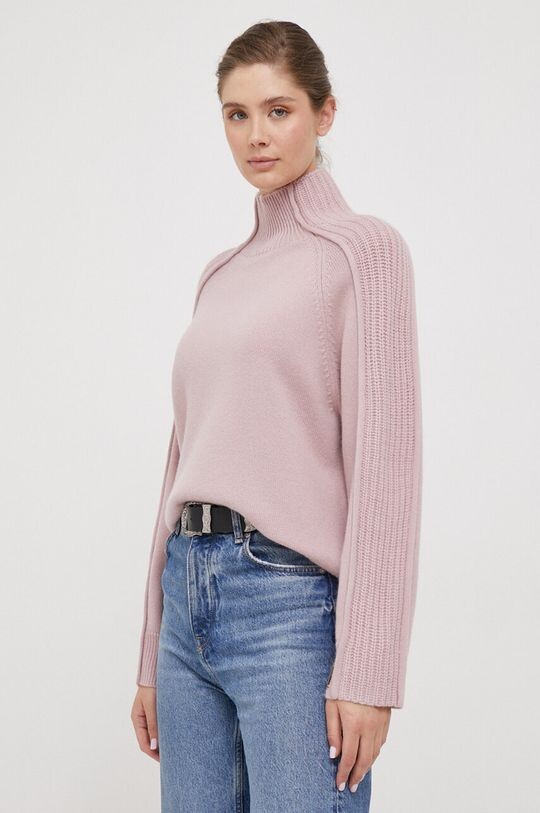 

Шерстяной свитер Calvin Klein, розовый