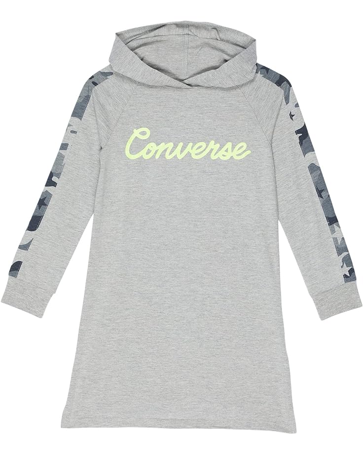 

Платье Converse Camo Inset Hoodie Dress, цвет Dark Grey Heather