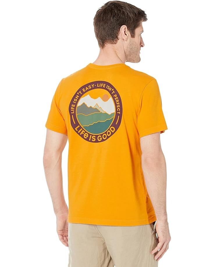 

Футболка Life is Good Life Isn't Perfect Crusher Tee, цвет Desert Gold