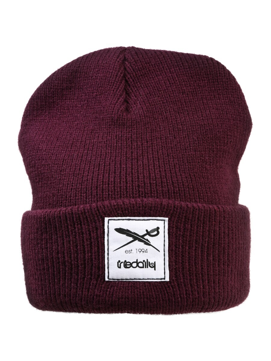 

Шапка Iriedaily Beanie Smurpher Heavy, цвет Aubergine