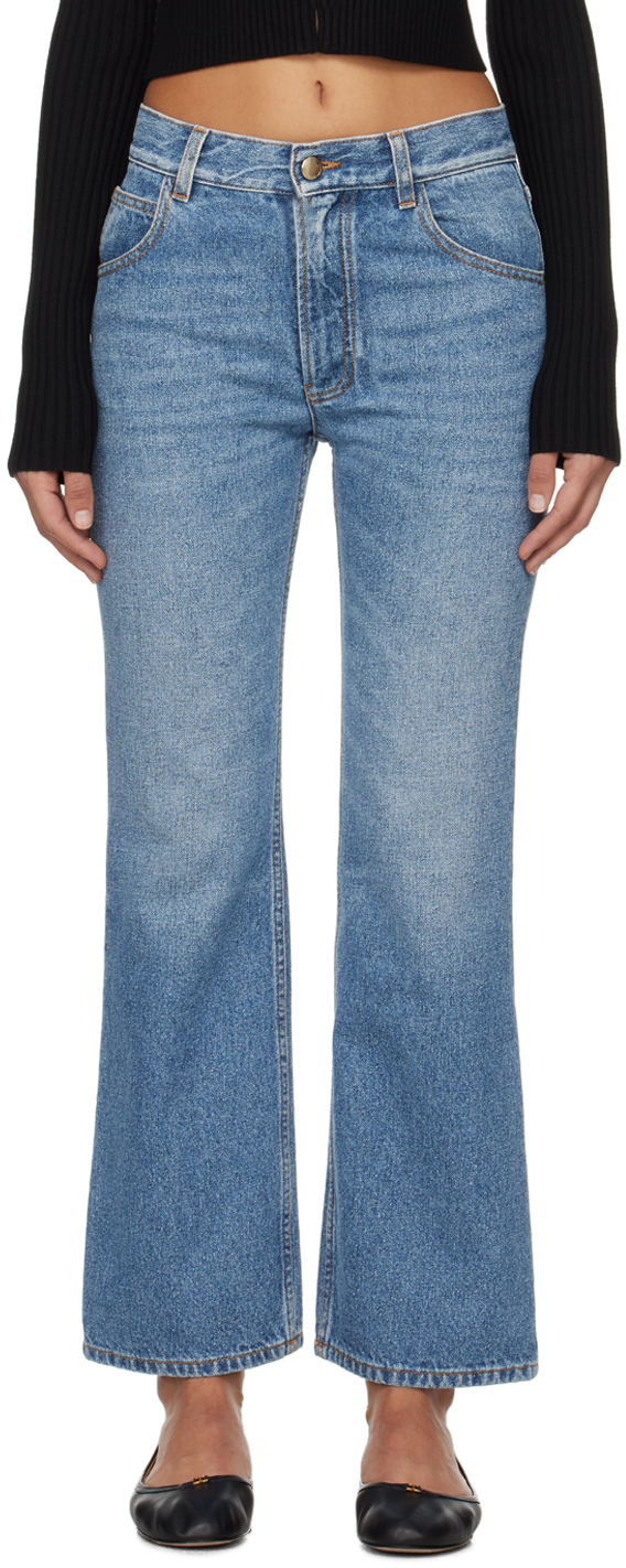цена Синие джинсы-клеш Merapi Chloe