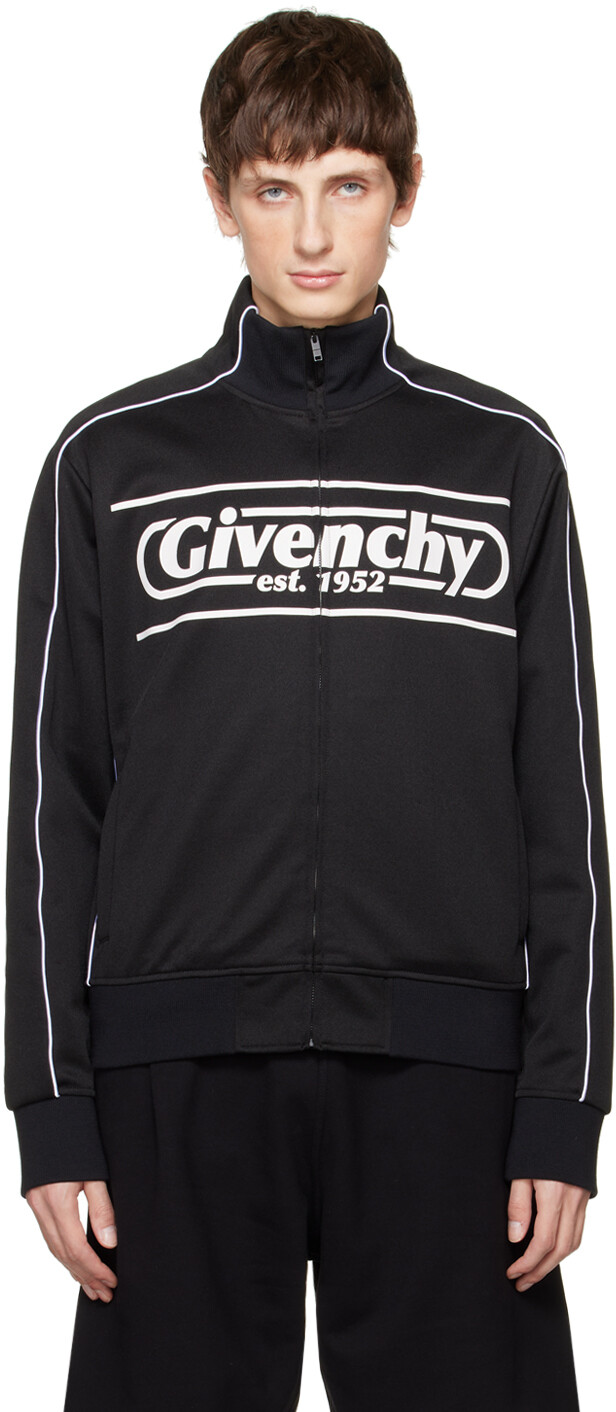 

Черная спортивная куртка с окантовкой Givenchy, Черный