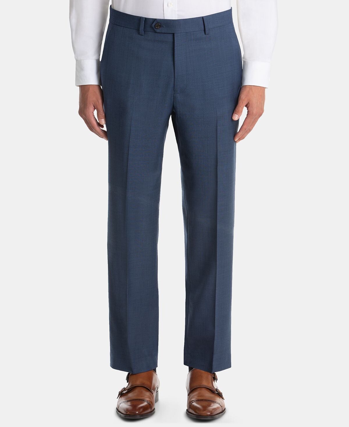 

Мужские синие шерстяные брюки классического кроя UltraFlex Lauren Ralph Lauren, Синий