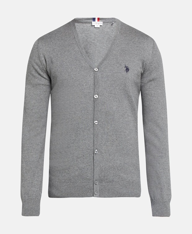

Кардиган U.S. Polo Assn., цвет Medium Grey