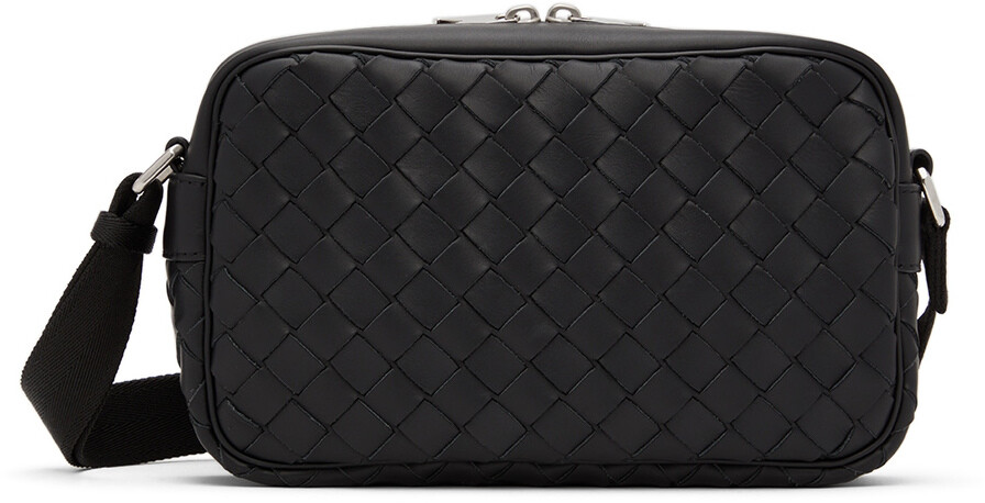 

Черная сумка-мессенджер Intrecciato Bottega Veneta