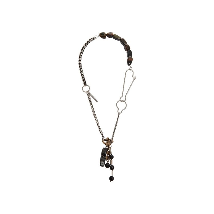 

Цепочка Dries Van Noten Stone Key Chain Necklace, цвет Tiger-Eye