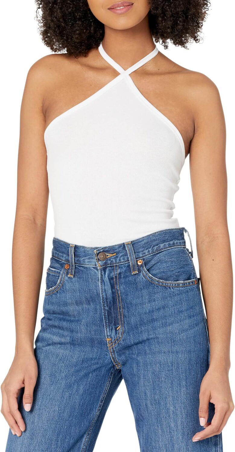 

Топ Madewell Brightside Vine Halter, цвет Eyelet White