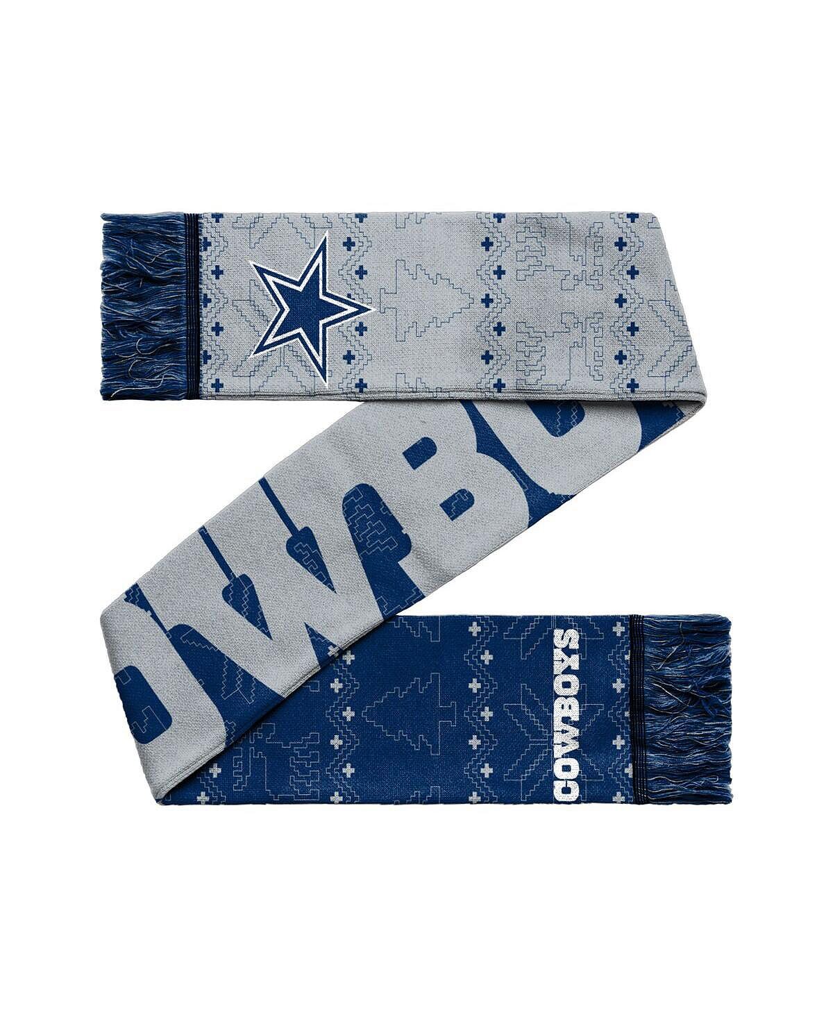 

Мужской и женский двусторонний шарф с логотипом Dallas Cowboys Ugly Scarf FOCO
