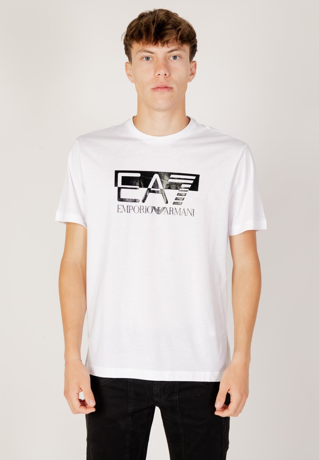 

Футболка с принтом EA7 Emporio Armani, белая, Белый
