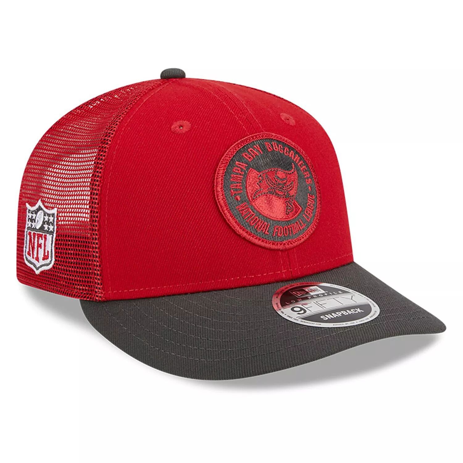

Мужская бейсболка New Era Red/Pewter Tampa Bay Buccaneers 2023 Sideline Low Profile 9FIFTY Snapback Hat