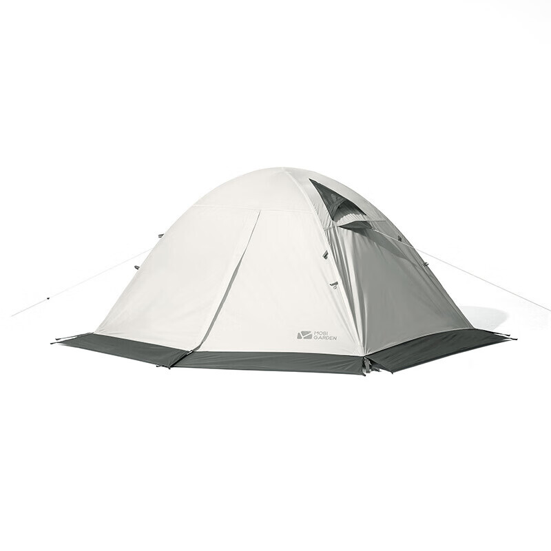 

Mobi Garden Outdoor портативная альпийская профессиональная четырехсезонная палатка для пустыни и снега Lengshan 3PLUS Morning Mist White (три человека)