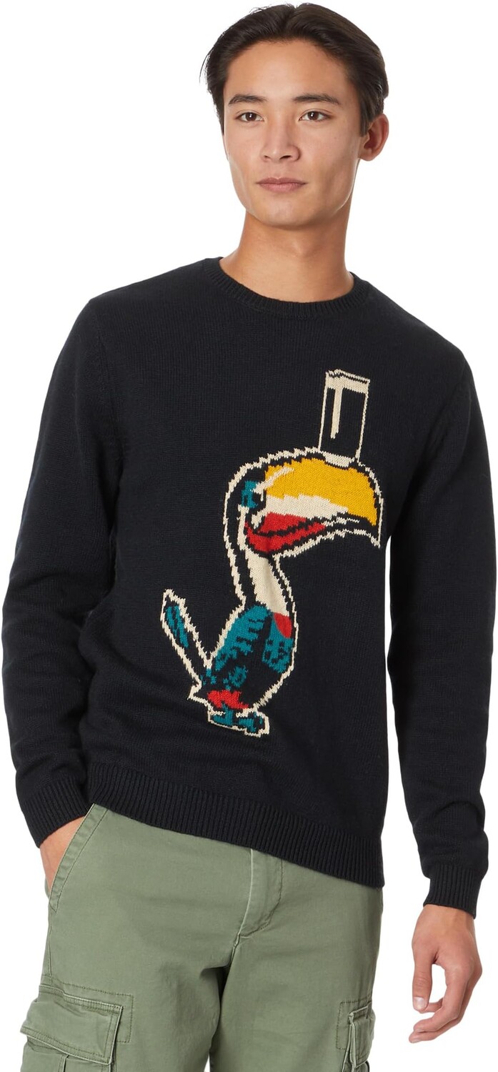 

Свитер с круглым вырезом Guinness интарсия Lucky Brand, цвет Dark Black Combo