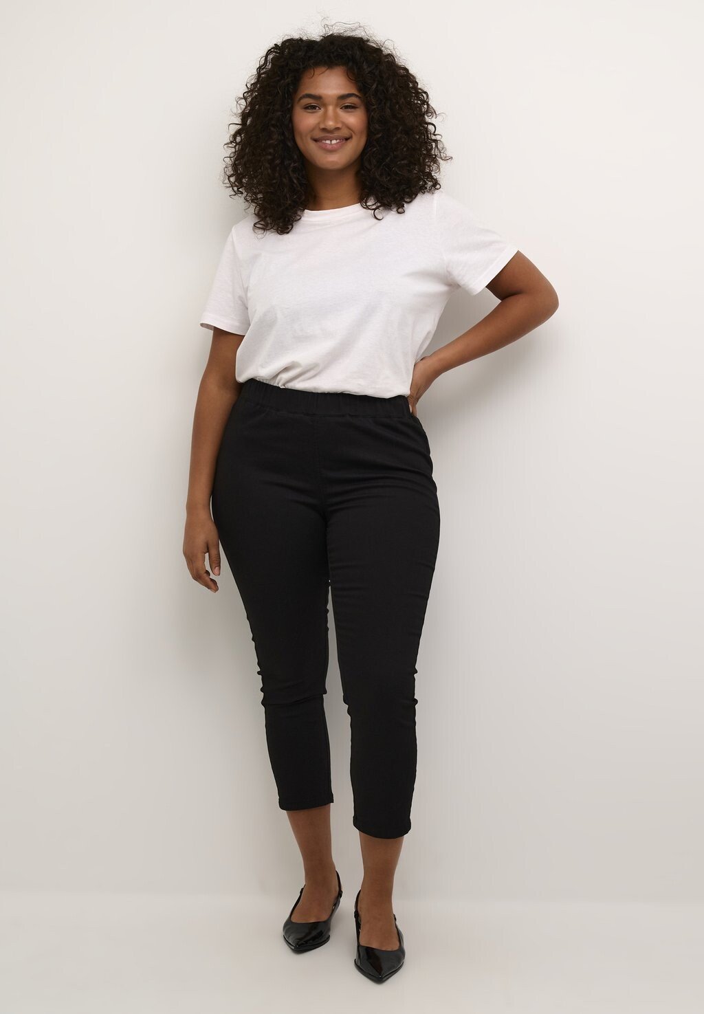 

Леггинсы Ana Cropped Kaffe Curve, Брюки черный глубокий