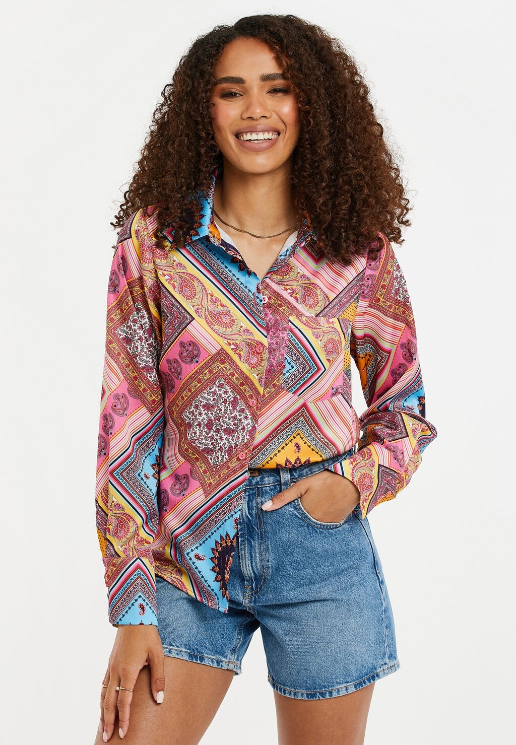 

Блузка-рубашка THBSANASA Threadbare, цвет pink