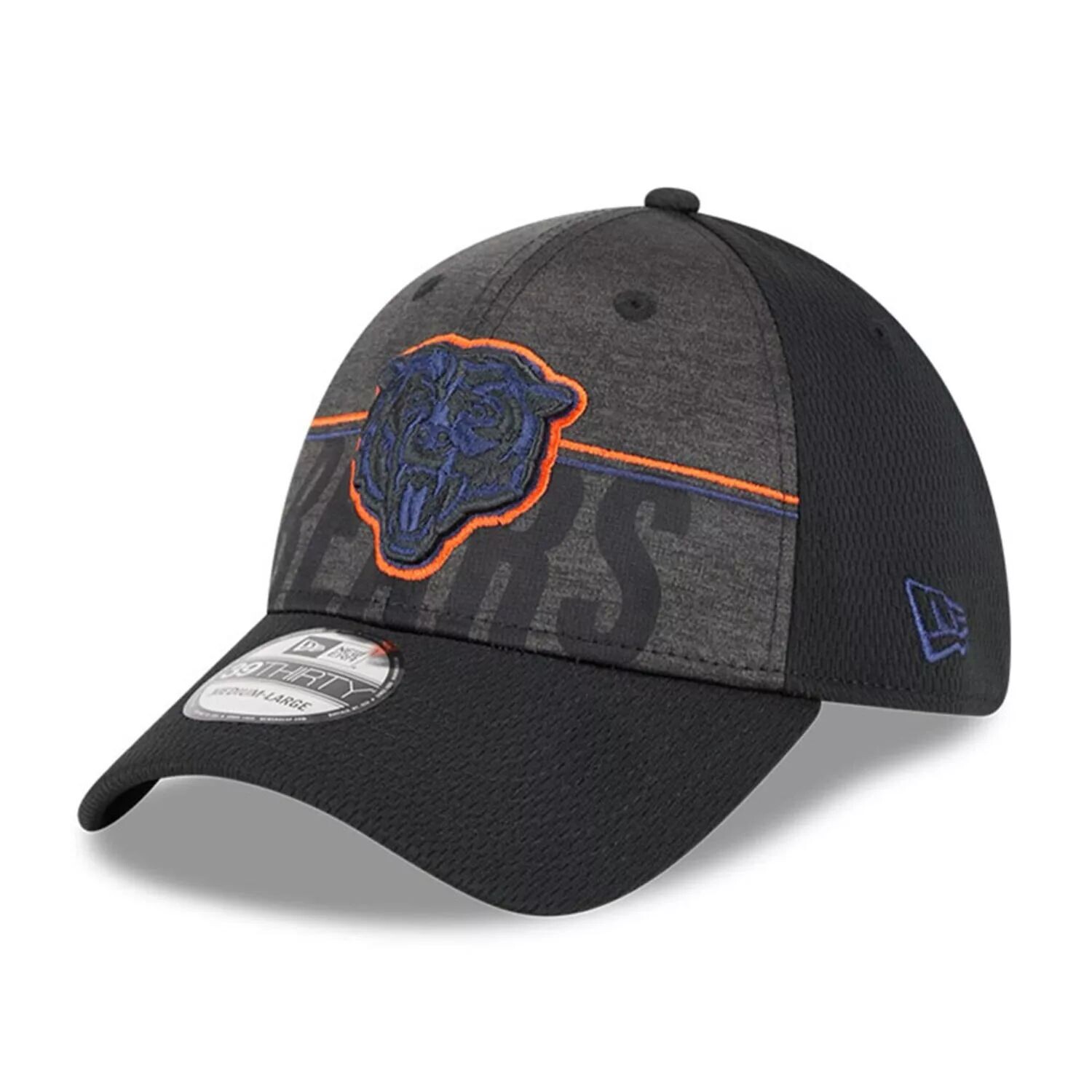 

Мужская кепка New Era Black Chicago Bears 2023 NFL Training Camp Team Colorway 39THIRTY Flex Fit Hat