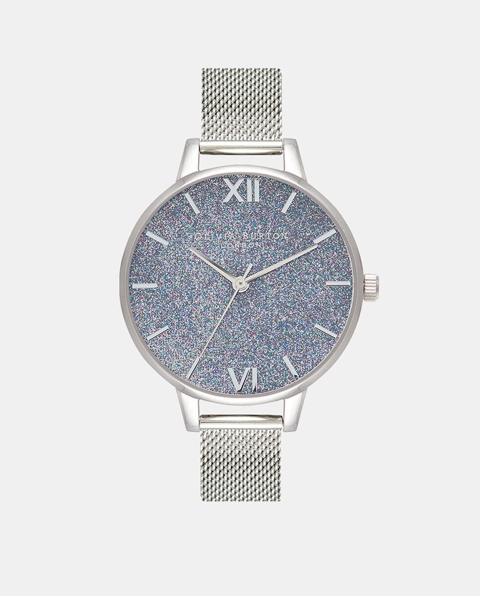 

Женские часы со стальной сеткой OB16GD77 Olivia Burton, серебро