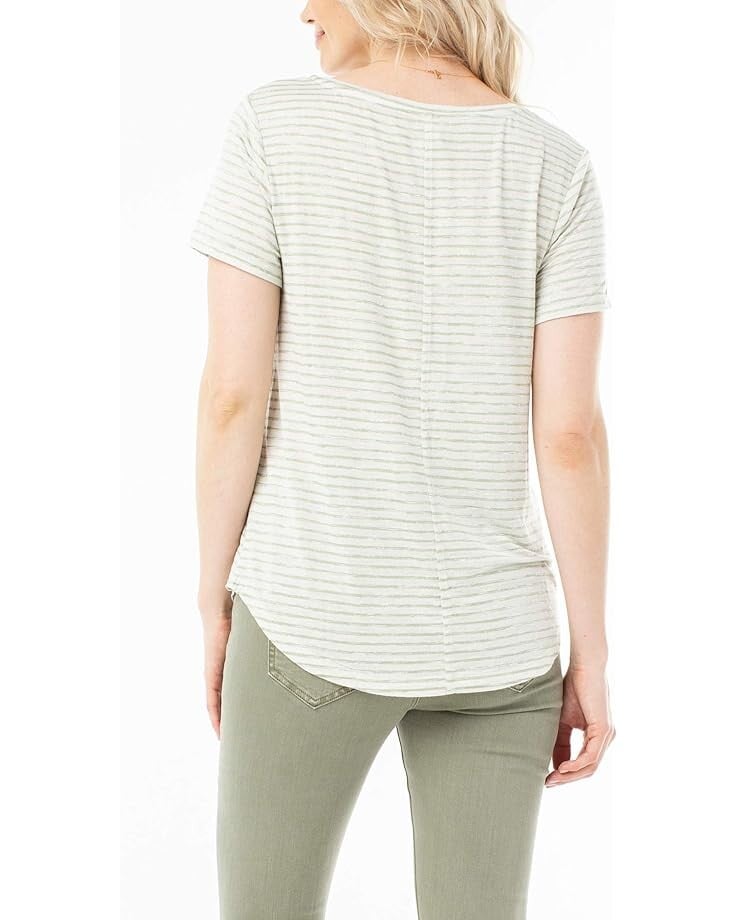 

Футболка Liverpool Los Angeles Short Sleeve V-Neck Tee, цвет Matcha Stripe
