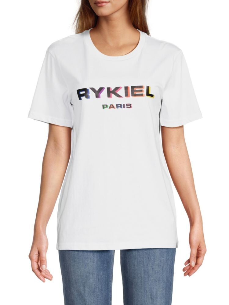 

Футболка с графическим логотипом Sonia Rykiel, белый