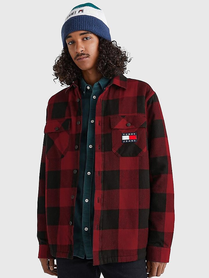 

Фланелевая рубашка с подкладкой из шерпы Tommy Jeans