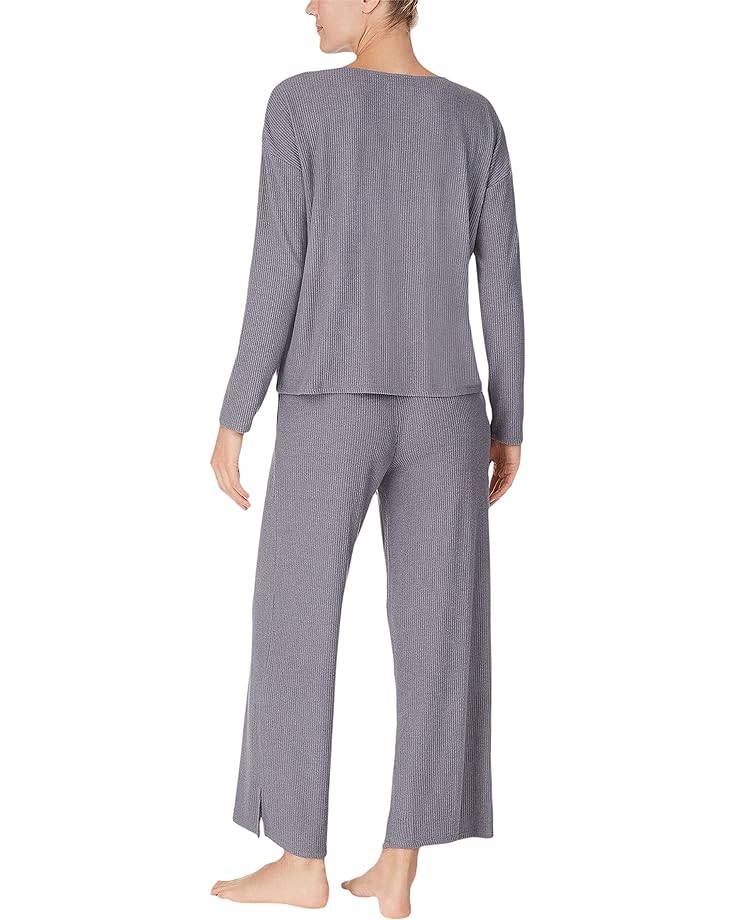 Пижамный комплект DKNY Long Sleeve Top and Ankle Pants Set, серый