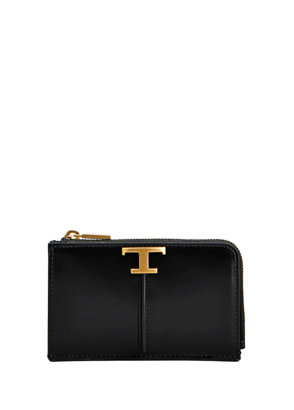 цена Женский кожаный кошелек с черным логотипом Tod's