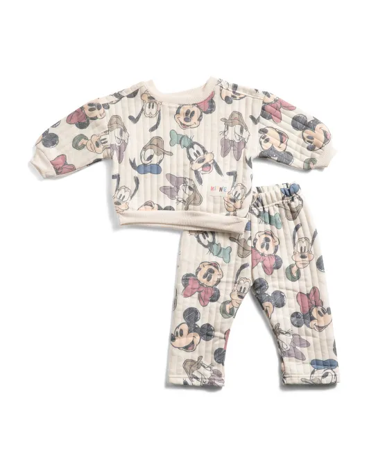 

Комплект флисовых штанов из 2 предметов для маленьких девочек Disney Baby, цвет Disney Baby