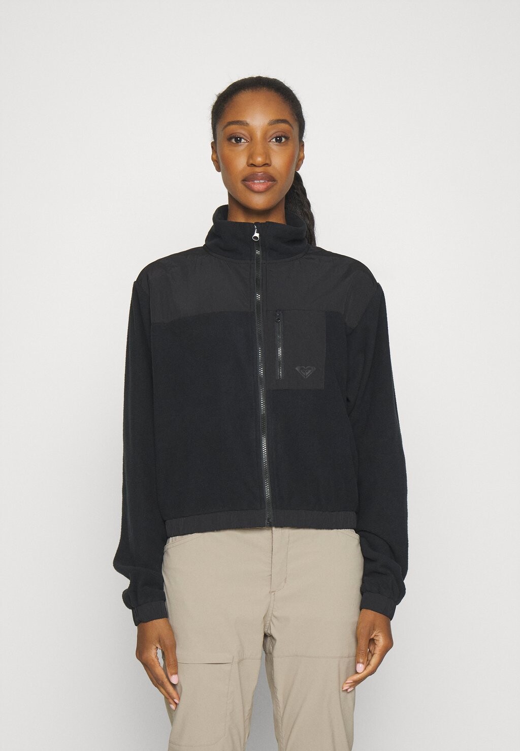

Флисовая куртка КУРТКА WAVES OF WARMTH ZIP UP JACKET Roxy, антрацит