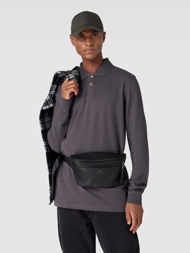 

Поясная сумка с этикеткой ARMANI EXCHANGE, черный