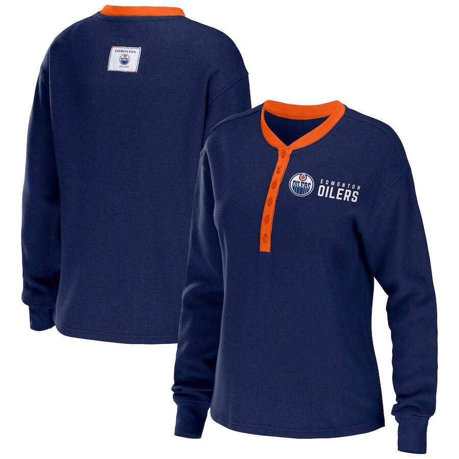 

Футболка с длинным рукавом WEAR by Erin Andrews Edmonton Oilers, нави