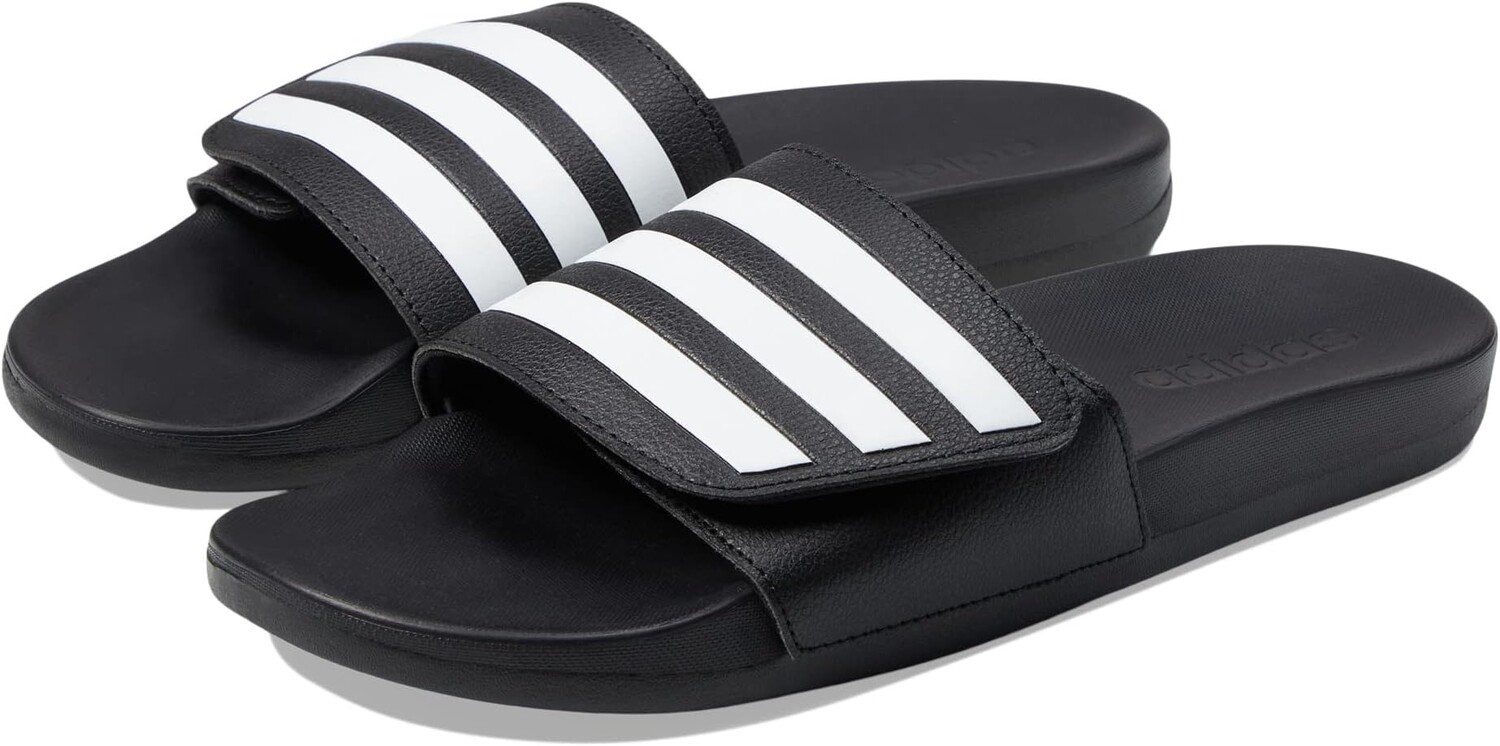 

Сандалии Adilette Comfort Adjustable adidas, цвет Core Black/White/Core Black