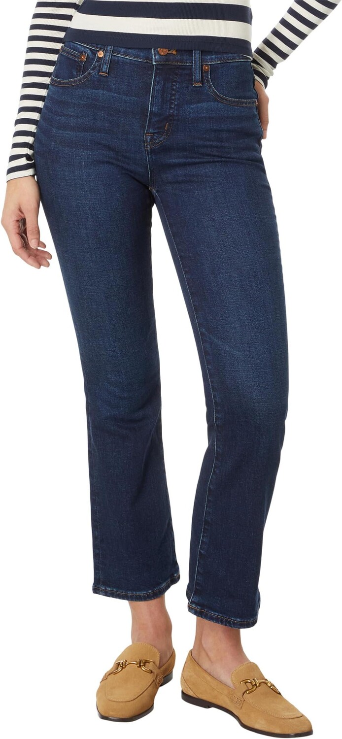 

Джинсы Kick Out Crop Jeans in Colleton Wash Madewell, цвет Colleton